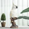 Parrot Statue Animal Sculpture Resin Collectible Tabletop Ornament Indoor Decorative Figurine for