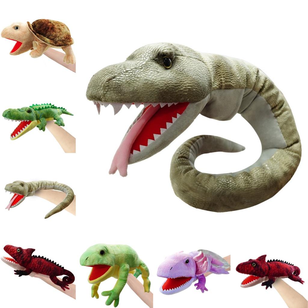 Adorable Lizard Puppet Plush Toy Soft Reptile Stuffed Animal For Kids Customizable Picture Design Short Plush 50cm Height