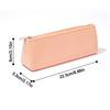 Silicone Stationery Storage Bag Zipper Stationery Organizer New Pen Bag  Gift