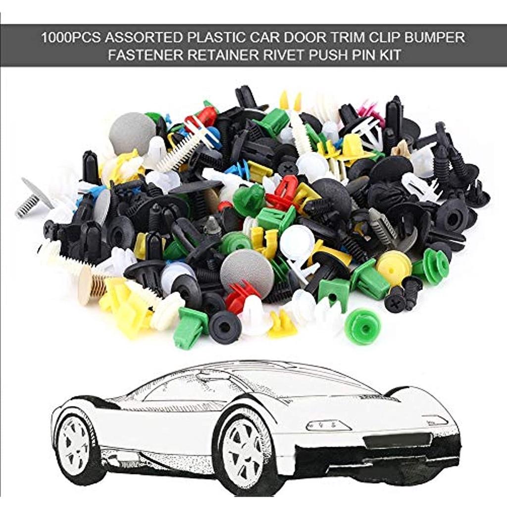 1000 шт., фиксатор панели обшивки двери, пластиковый зажим для обшивки двери автомобиля, фиксатор бампера, заклепка, набор канцелярских штифтов