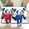 Delightful Soft Panda Plush Toy Keychain Cute And Colorful Backpack Decoration