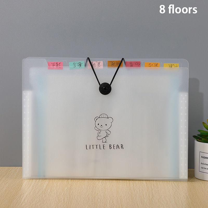 Прозрачная папка-вкладыш A4, сумка для документов, многослойная расширяющаяся папка, держатель для школьных и офисных канцелярских товаров