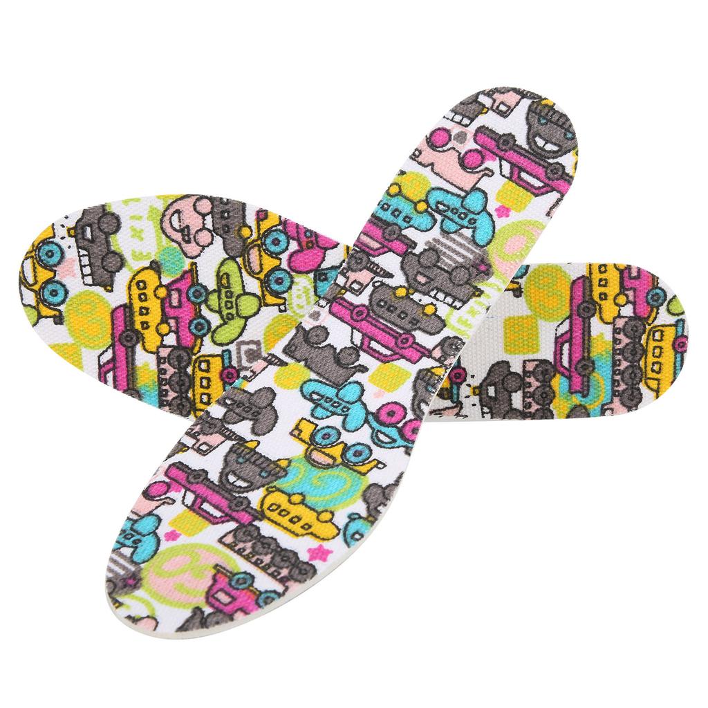 1 пара детских стелек из дышащего латекса, вставки для подошвы, детские накладки для обуви, свободный размер, мультфильм