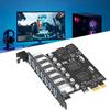 7-портовая USB 3.0 PCIe карта расширения 5 Гбит/с PCI Express карта USB 3.0 Передний контроллер Адаптерная карта для Windows 11/10/8/7/XP/Linux