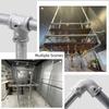 1\2''/3\4" Pipe Fitting Connector Aluminum Alloy Steel Elbow Frame Fasteners Fixed buckle Corner Circular Pipe Connector