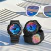 Casio Мужские часы G-SHOCK на смоляном ремешке, водостойкость 200 м, аналогово-цифровые, ударопрочные, кварцевые, GA-2100SR-1A