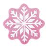 Christmas Snowflake Bathroom Rug Fuzzy Snowflake Absorbent Floor Mat Machine Washable Non Slip Bathtub Rug for Shower Entrance Kitchen Decor