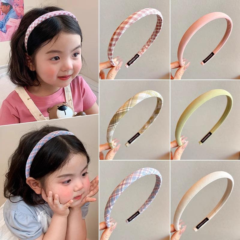Новые однотонные детские кавайные красочные неплотные повязки на голову для девочек милые заколки для волос детские заколки аксессуары детские головные уборы