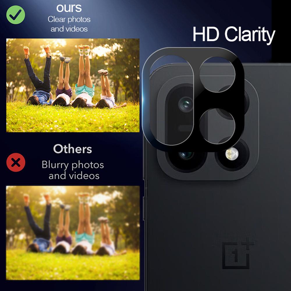 1-3 шт. 3D 9H HD Защитное стекло для задней линзы для OnePlus 15 Изогнутое Черное Закаленное стекло Пленка для камеры Полное покрытие Защита от царапин Колпачок