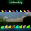 Colorful Luminous Frog Micro Landscape Figurine - Creative Resin Handicraft Jewelry Accessory