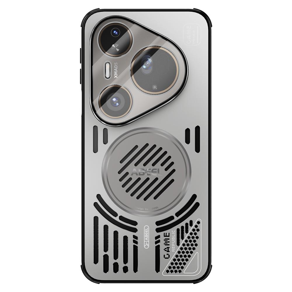 ABEEL For Huawei Pura 80 Ultra Magnetic Case Aluminium Alloy+PC+TPU Hollow Heat Dissipation Phone Cover