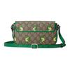 Gucci Chinese New Year Collection Double G Logo Adjustable Shoulder Strap Dragon Baby Print Canvas Leather Trim Handbag 774371-FACYZ-8746