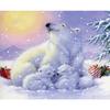 Diamond Mosaic Full Diamond Embroidery New Year Polar Bears Gifts Cross Stitch Crystal Diamond Sets Home Decorative