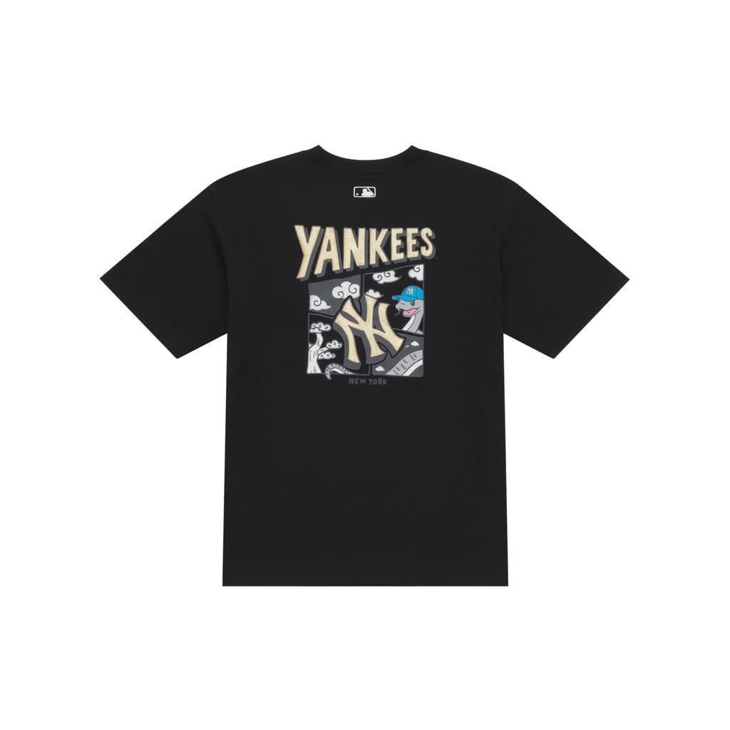 MLB Нью-Йорк Янкиз SS25 Футболка Унисекс Черный 3ATSQ0251-50BKS