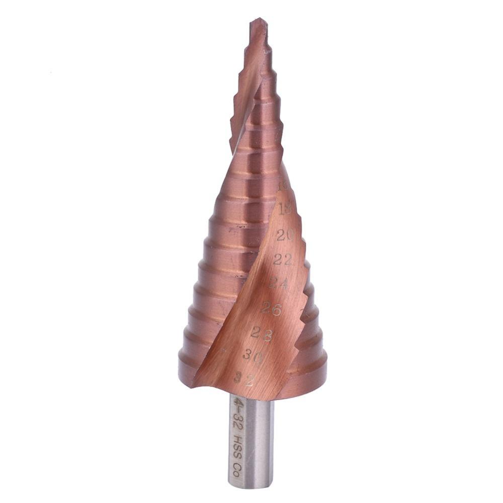Triangular Shank Hole Opening Tool High Speed Steel M35 Hole Reamer Step Drill Bit Set  Counterbore