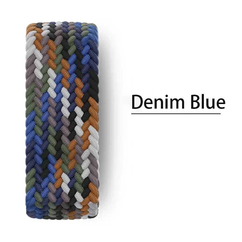 Braided Solo Strap For Apple Watch Band 45mm 49mm 44mm 42mm 41mm 40mm Nylon Correa Bracelet iWatch Series 9 7 SE 6 8 5 Ultra 4 3