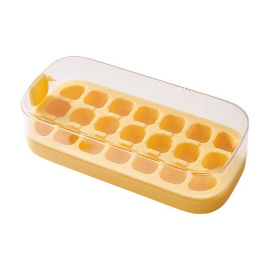 Лоток для льда Easy Release Ice Cube Mold для морозильника, без бисфенола А, 21 гнездо, коробка для льда для коктейлей, чая, кофе