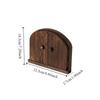 Rustic Style Solid Wood Switch Cover Double Door Design Switch Protector  Living Room