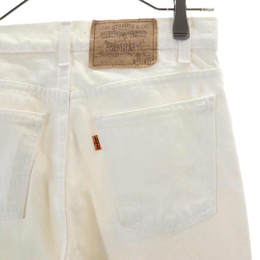 Levi's Джинсы из денима 80-х годов Orange Tab 42 Talon W29 белые джинсы Мужские Б/У