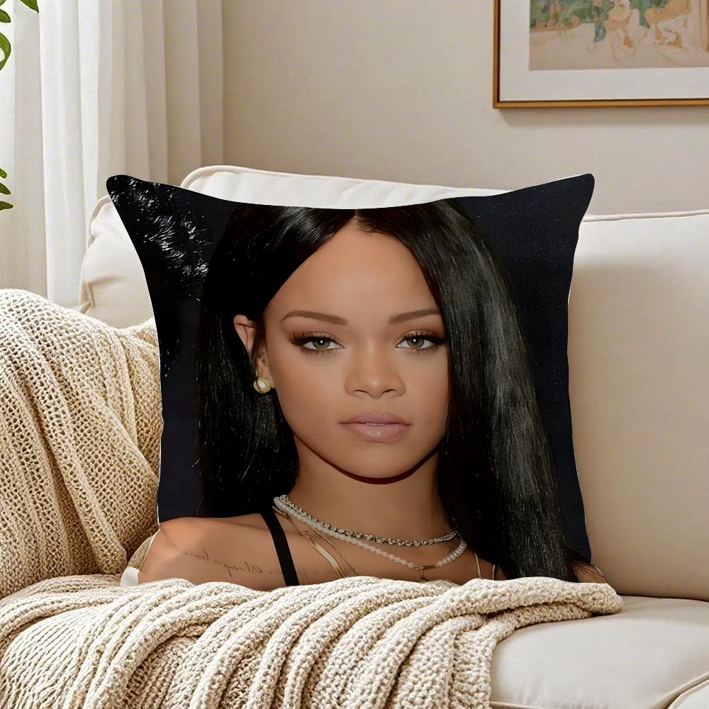 singer fashionable RRihanna Cushion Cover Pillowcase Antidustmite living Room Sofa Decor Cushion Room