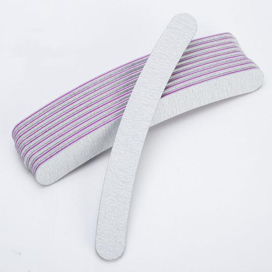 10Pcs Nail File EVA Emery Board Material Double Sided 100/180 Grit Nail File Acrylic Dip Gel Nails Washable Manicure Tool