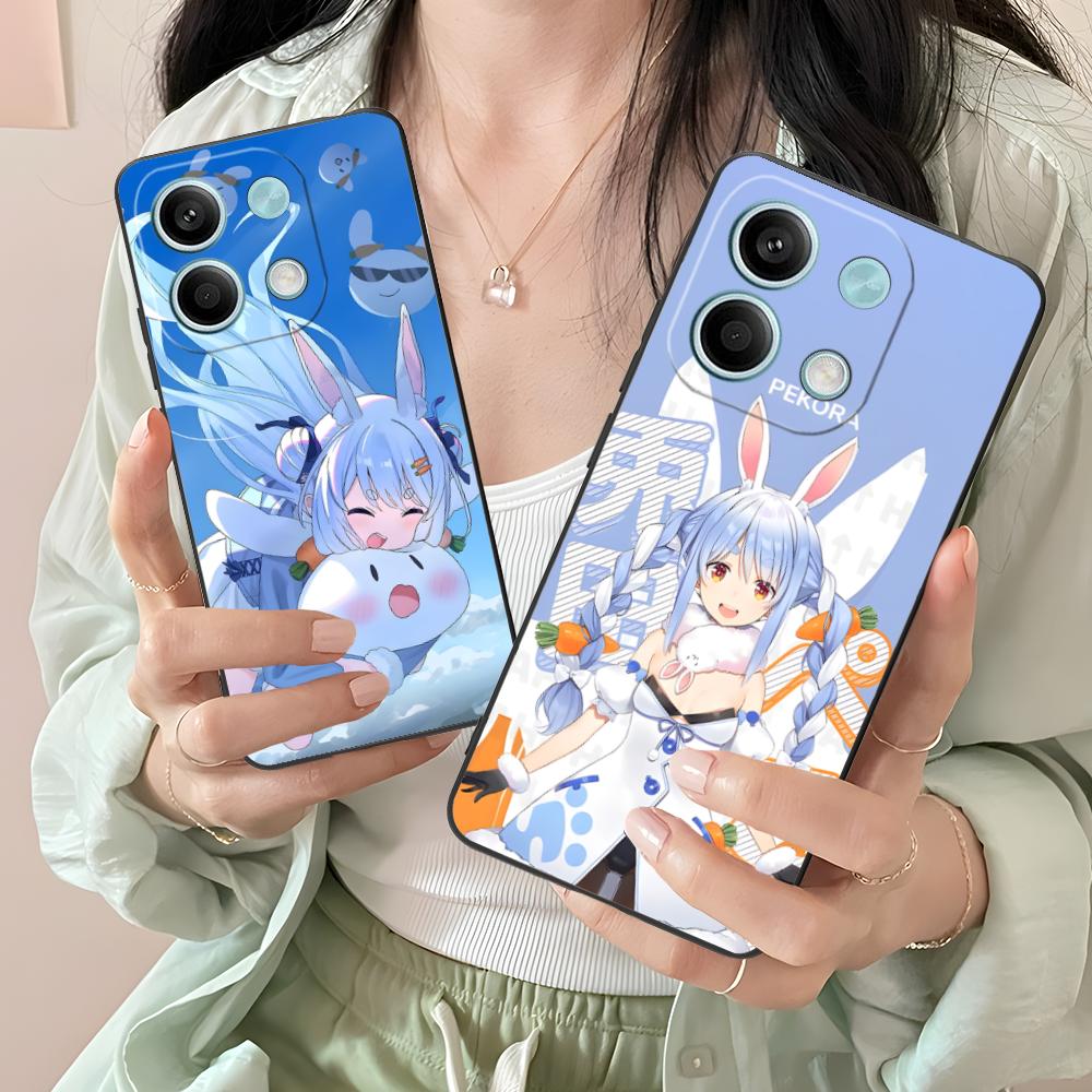 Holo Usada Pekora Matte TPU Mobile Phone Case for Xiaomi Redmi 15 14 13 12 A5 3 2 1 C Plus 4G 5G Colorful Printing Cover