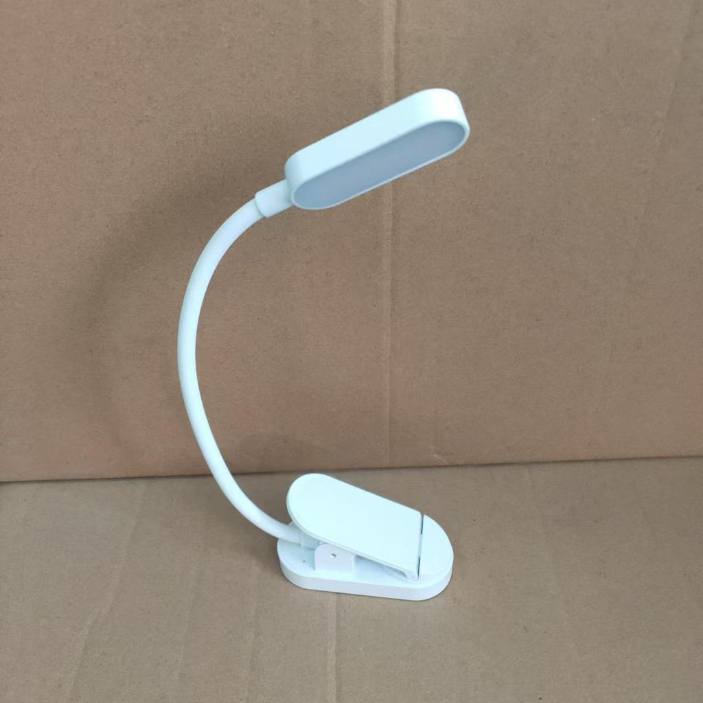 Светодиодная лампа-клипса для чтения с USB-подзарядкой: Защита глаз, Портативный мини-настольный светильник для студентов и ночного чтения