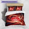 Aberdeen FC Printed 3PCS Bedding Set Breathable Duvet Cover with Pillowcases Decorative Bed Linen for Bedroom Home