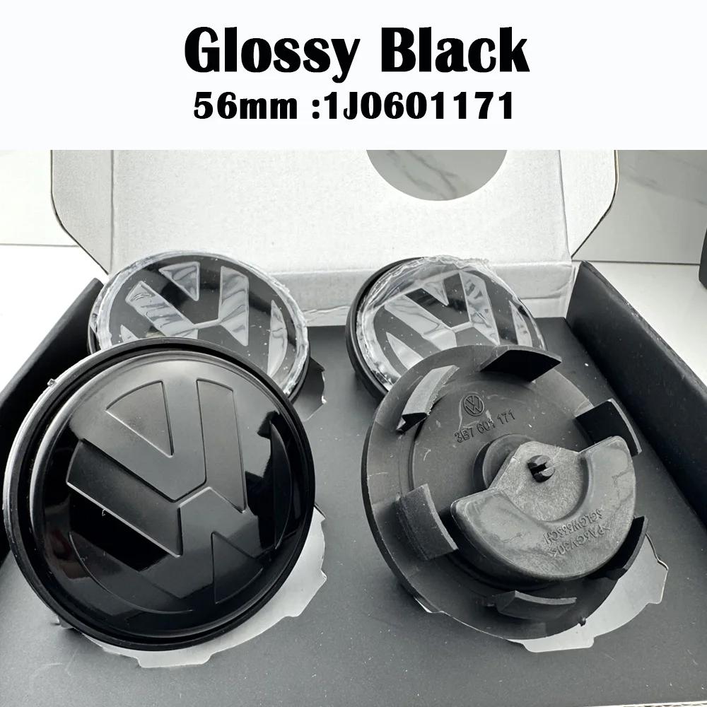 New 2026 4pcs For Volkswagen VW Golf Polo GTI Touran CC (65mm #3B7601171)( 56mm #1J0601171) Floating Car Wheel Center Caps Hubcap Cover EK1