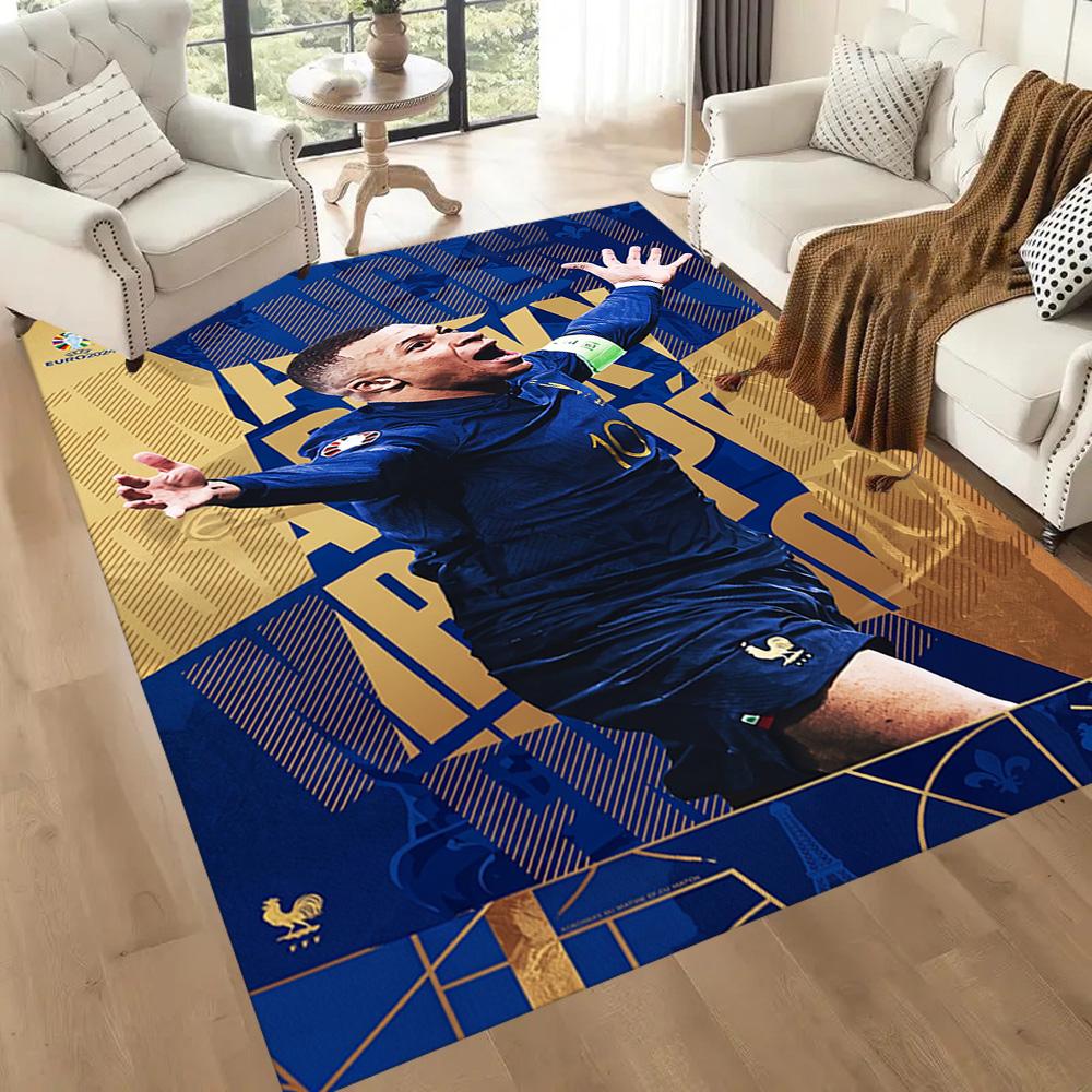 Mbappe 108 Floor Rug Office Rug Perfect for Decorate room Dormitory Foyer Study room Anti-slip Rug Decorate Offices Best for Christmas