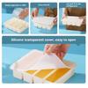 4 Grid Long Strip Ice-tray Ice Cube Tray Long Ice Stick Tray Silicone with Lid Rectangular Easy Release Ice Mold Bar Tools