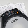 AROMA APD-20 Электронная ударная установка Тренировочный пэд для ударных Электронный пэд для отработки ударов Перкуссионный инструмент Электронный бесшумный пэд для барабанов Вокальный метроном Тренировочный пэд