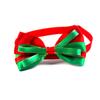 Pet Christmas Bowtie Collar Pet Neck Bows With Bell Pet Collars Accessories For Small Medium Dog Cat