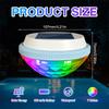 Солнечный RGB плавающий светильник для бассейна, водонепроницаемый IPX6, с дистанционным управлением, меняющий цвет, подводная лампа для пруда, бассейна, двора, сада