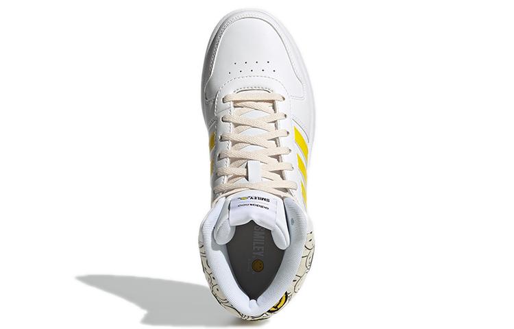 adidas Кроссовки Hoops 2.0 Mid 'White Solar Yellow' Женские GY7617