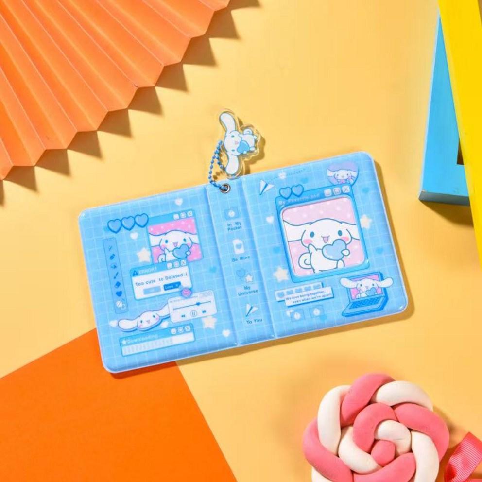 Sanrio Мини-альбом для хранения карточек, держатель для дневника, держатель для фотографий, книга для коллекционирования, фотоальбом для полароидных фотографий