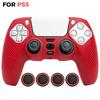 PS5 Compatible Controller Silicone Cover with Thumb Grip Caps, Anti-Slip Gamepad Skin