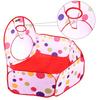 3 Палатка Ball House Складной Узор В Горошек Туннель Для Подарков В Помещении Удобное Хранение Воздухопроницаемый Шариковый Бассейн [Содержит PCS] Детский