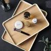 Bamboo Grain Tray Diamine Japanese Dinner Plate Imitation Bamboo Grain Tea Tray Plastic Storage Tray Thickened Anti-drop
