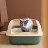 Cat Bedpans Small Size Pet Sandbox for Cat Anti-Splash Cats Toilet Pet Sandbox Kitten Tray Bedpan Cleaning Cat Supplies