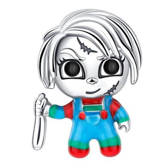 Funny Halloween Charms Copper Pumpkin Ghost Witch Magic Hat Pendant Bead Fit Original Bracelet Necklace Diy Jewelry