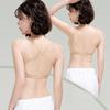 Invisible Bra Women's Beautiful Back Bra Breathable Straight Semi-fixed Cup Underwear Push Up Bra
