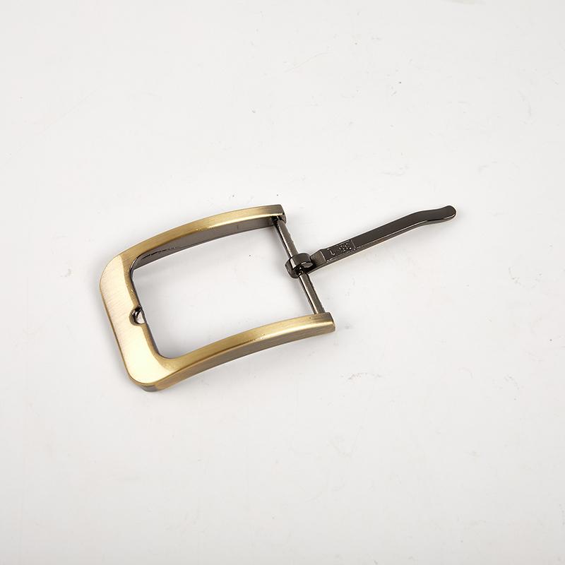 1pcs 40mm Metal Brushed Belt Buckle Men End Bar Heel Bar Single Pin Belt Half Buckle Leather Craft Belt Strapp Webbing