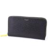 Long Wallet Round Zipper Type Genuine Leather Barca Black X Yellow Men's PM-BA311BI-BKYE