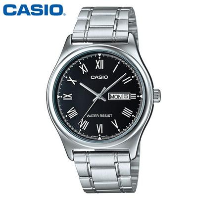 Мужские часы Casio с металлическим ремешком MTP-V006D-1B, популярные корейские часы