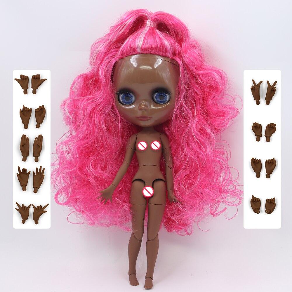 DBS Blyth Doll 1/6 Joint Body Specials 30cm Super Black Skin Colorful Hair BJD Toys Fashion Gifts