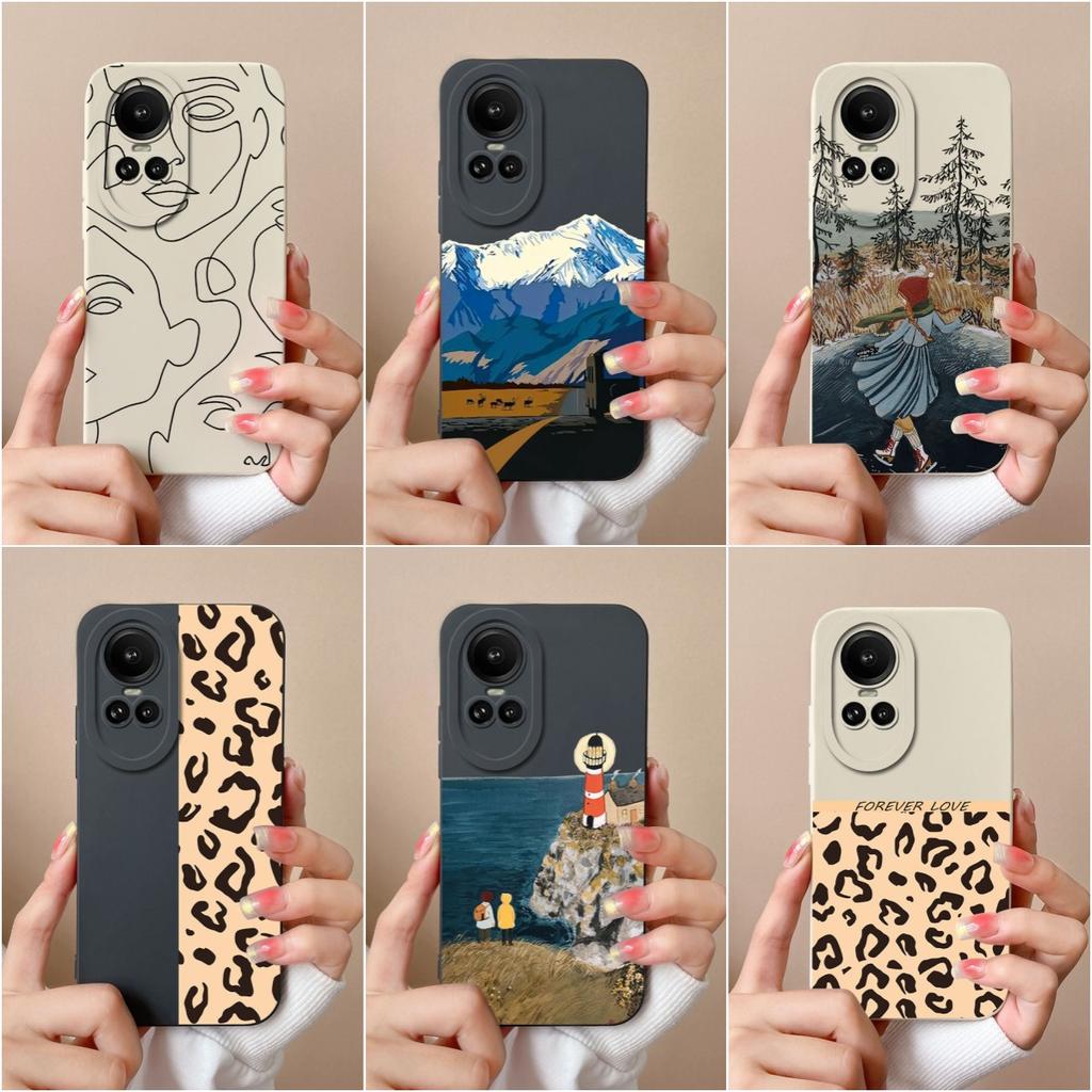 Для Oppo Reno 7 8 10 Pro 5G 2 3 4 5 6 Lite чехол модный противоударный жидкий мягкий силикон черный, белый цвет квадратный защитный чехол для камеры для бампера Oppo