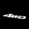 Car Tail Rear Side Metal 4x4 RC Car 4WD Sticker 3D Chrome Badge Car Emblem Badge Decal Auto Decor Styling 4WD for SUV Trunk