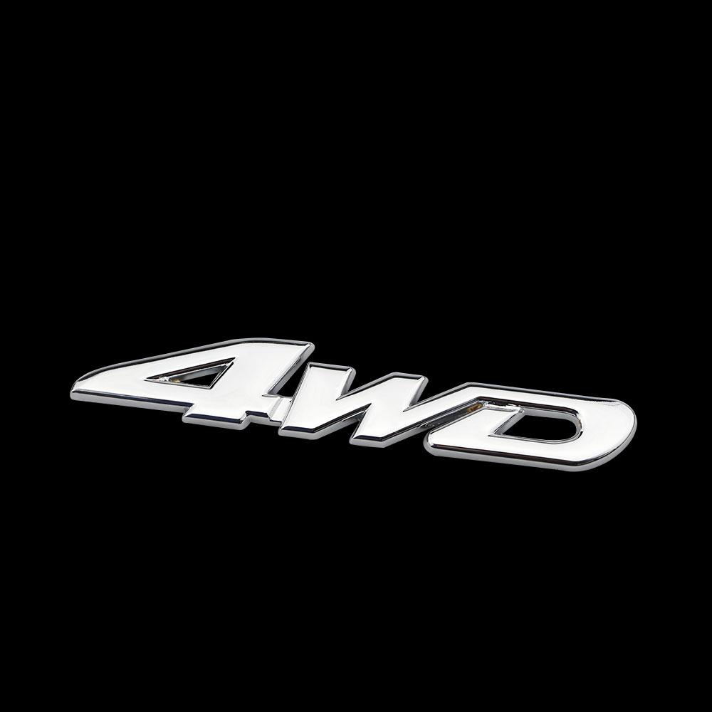 Car Tail Rear Side Metal 4x4 RC Car 4WD Sticker 3D Chrome Badge Car Emblem Badge Decal Auto Decor Styling 4WD for SUV Trunk