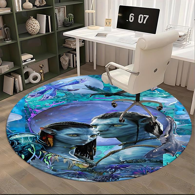Avatar Inspired Chair Mat Round Carpet for Home Decor, Office Use, Living Room, Bedroom, Gift Idea0180b